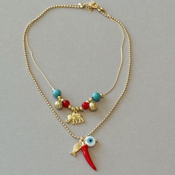 evil eye necklace A676 - Picture 3 of 4